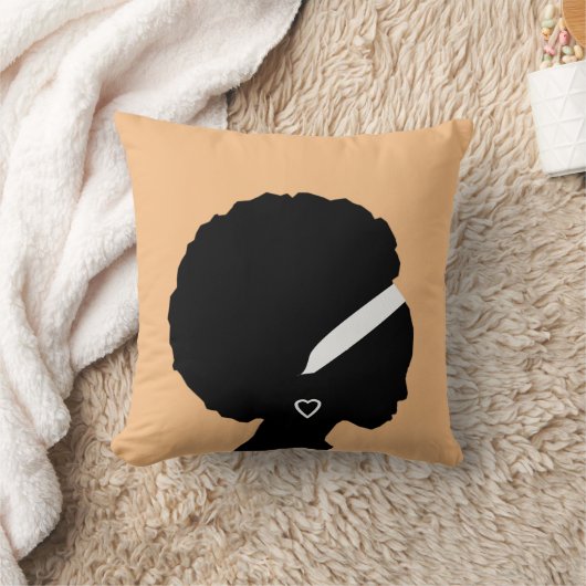 黒女枕 クッション (ブランケット)