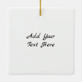 黒女神 |アフリカ系アメリカ人女性AIアート セラミックオーナメント (裏面)