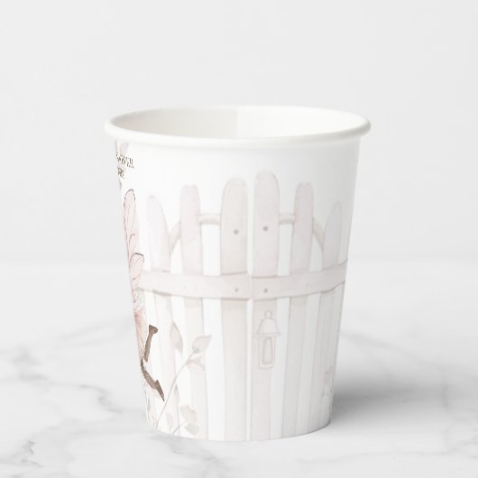 黒妖精の女の子の赤ちゃんシャワー 紙コップ (左)