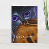 黒妖精の子猫ハロウィンカボチャ カード (裏面)