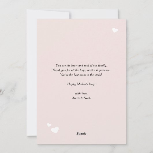 黒妻ママボス書道マザーズデイ シーズンカード (裏面)