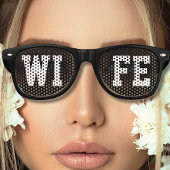 黒妻花嫁ウェディングパーティーのお願い レトロサングラス