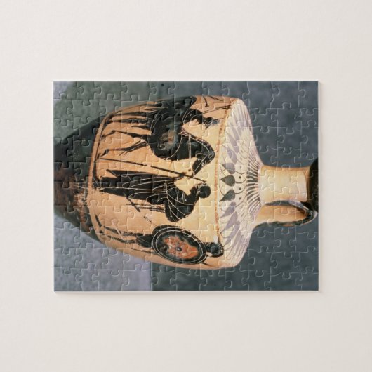 黒姿のアチックのつぼ、紀元前の5世紀 ジグソーパズル (横)