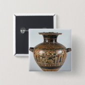 黒姿のhydria 缶バッジ (正面&裏面)