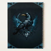 黒威厳のあるいカラスが乗っ華美ていた プランナー手帳 (裏面)