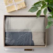 黒威厳のある白鳥ヴィンテージデカップバードプリント 薄葉紙 (ギフト)