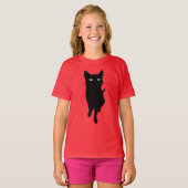 黒子猫猫 Tシャツ (正面フル)