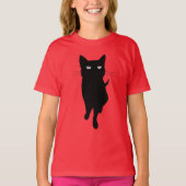 黒子猫猫 Tシャツ (正面)
