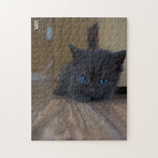 黒子猫 ジグソーパズル (縦)