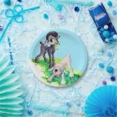 黒子羊 ペーパープレート (パーティー)