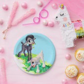 黒子羊 ペーパープレート (パーティー)