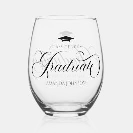 黒字大学院名卒業 ステムなしワイングラス