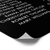 黒宇宙と夜結婚月の座席表 ポスター (角)