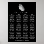 黒宇宙と夜結婚月の座席表 ポスター (正面)