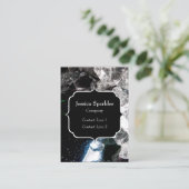 黒宇宙モノグラムの白い結晶 名刺 (スタンド正面)
