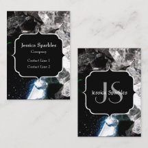 黒宇宙モノグラムの白い結晶