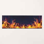 黒実在の背景に火を放つ ヨガマット (正面(横))