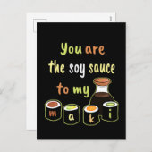 黒寿司お前は俺の巻きの醤油だ シーズンポストカード (正面/裏面)