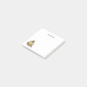 黒尾草原の犬Post-Itノート ポストイット (アングル)