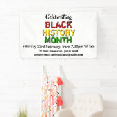 黒履歴月イベントパーティーお祝い 横断幕 (インサイチュ)