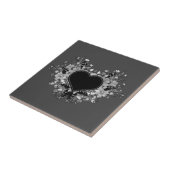 黒山花のハート タイル (側面)