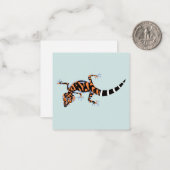 黒岩の大地のゲッコ – 絶滅危惧動物カード ノートカード (正面/裏面インサイチュ)