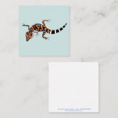 黒岩の大地のゲッコ – 絶滅危惧動物カード ノートカード (正面/裏面)