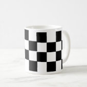 黒市松模様にと白 コーヒーマグカップ (正面右)