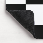 黒市松模様にと白 マウスパッド (コーナー)