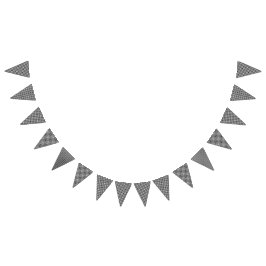 黒市松模様に白のデコール バンティングフラッグ