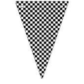 黒市松模様に白のデコール バンティングフラッグ (第3の旗)
