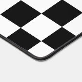 黒市松模様に白レトロ デスクマット (コーナー)