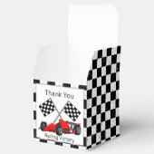 黒市松模様に白レースカーの贈り物 フェイバーボックス (オープン)