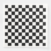 黒市松模様に白レース (正面)