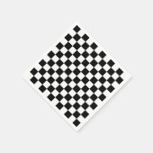 黒市松模様に白 スタンダードカクテルナプキン (角)