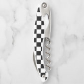 黒市松模様に白 ソムリエナイフ (裏面)