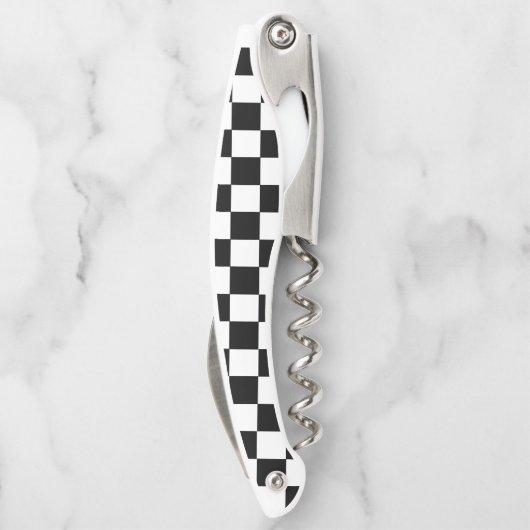 黒市松模様に白 ソムリエナイフ (裏面)