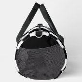 黒市松模様に白 ダッフルバッグ (右)