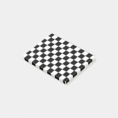 黒市松模様に白 ポストイット (アングル)