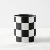 黒市松模様に白 マグカップ (中央)