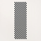 黒市松模様に白 ヨガマット (裏面)