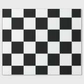 黒市松模様に白 ラッピングペーパー (フラット)