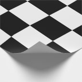 黒市松模様に白 ラッピングペーパー (角)