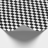 黒市松模様に白 ラッピングペーパー (角)