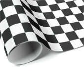 黒市松模様に白 ラッピングペーパー (ロールコーナー)