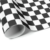 黒市松模様に白 ラッピングペーパー (ロールコーナー)