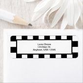 黒市松模様に白 ラベル (インサイチュ)