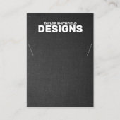 黒布ネックレスディスプレイカード 名刺 (正面)