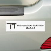 黒帯のバンパーステッカー バンパーステッカー (車上)