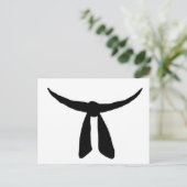 黒帯のパーティー インビテーションポストカード (スタンド正面)